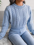 'Suri' Cable-Knit Sweater - Celes Fashion